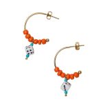 Double or Nothing Orange Earrings