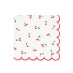 Meri Meri Cherry Pattern Large Napkins (x 16)