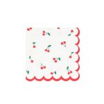 Meri Meri Cherry Pattern Small Napkins (x 16)