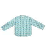 Francisco Dominos Turquoise Boy Mao Shirt