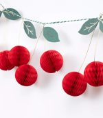 Meri Meri Cherry Honeycomb Garland - Image 2