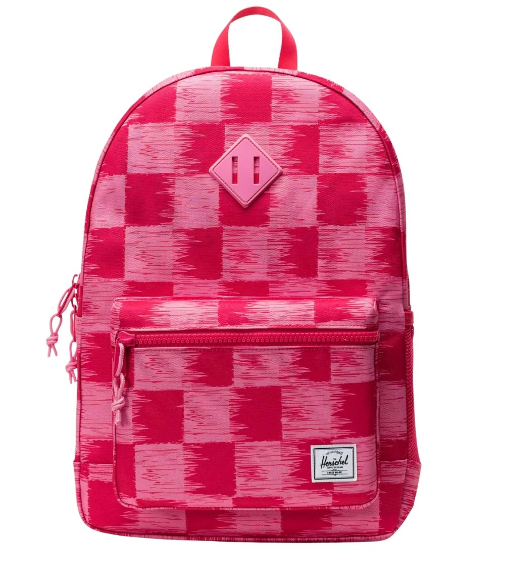 60 Heritage Youth Backpack Check Yourself Raspberry - Image 1