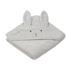 Albert Hooded Towel, Rabbit Dumbo Grey