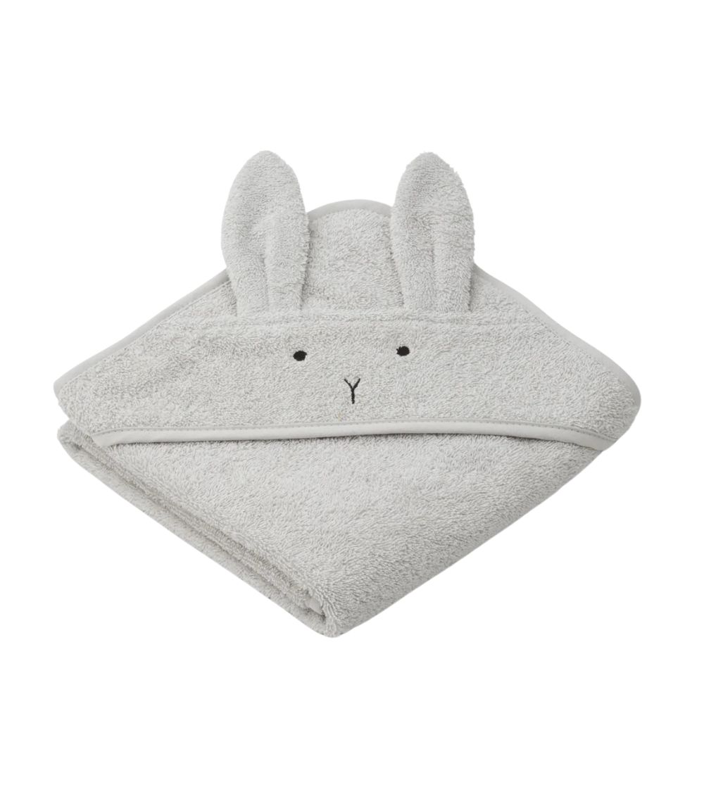 62 Albert Hooded Towel, Rabbit Dumbo Grey - Image 1