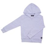 Kids' Terry Towel Fullzip, Lilac