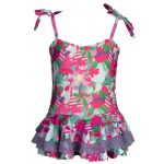 Coral Collage One-Piece Swimsuit