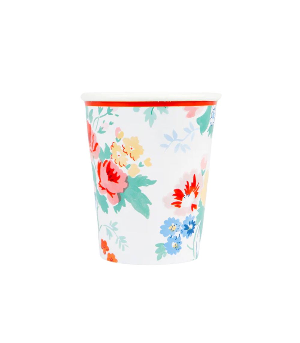 Meri Meri Meri Meri Vintage Floral Cups (x 8) - Image 1