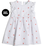 Ellie Stars White Baby Dress