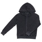Kids' Terry Towel Fullzip, Vintage Grey