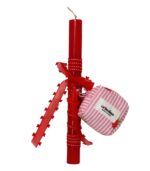 The Wonder Room x Crinolino - Raspberry Stripes Easter Candle