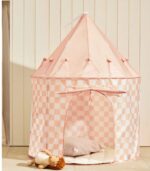 Play Tent, Check Apricot - Image 3
