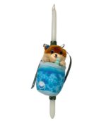 Blue Bubble Tea Dreams Easter Candle