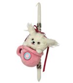 Hoppy Pink Puppachino Easter Candle