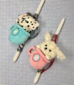 Hoppy Pink Puppachino Easter Candle - Image 3