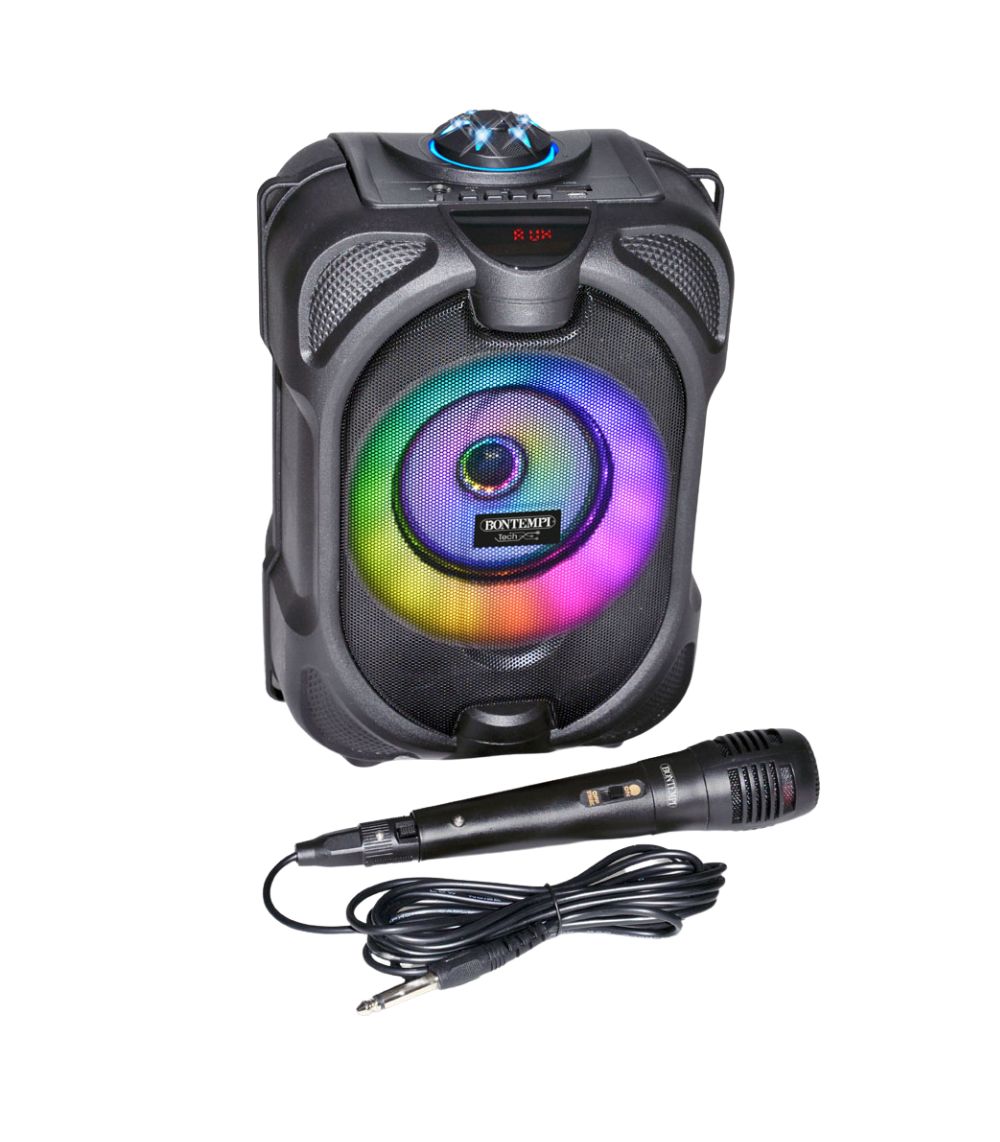 2 Wireless Speaker With Microphone & RGB Lights - Image 1