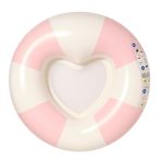 Luxe Pool Ring, Stole My Heart Pink Stripe
