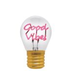 Good Vibes Lightbulb - Shaped Table Lamp