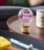Dream Big Lightbulb - Shaped Table Lamp - Image 4