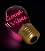 Good Vibes Lightbulb - Shaped Table Lamp - Image 3