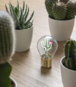 Cactus Lightbulb - Shaped Table Lamp - Image 2