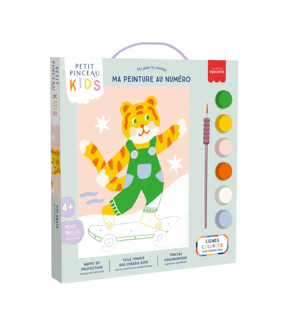 6 Paint By Number Kit For Kids - Titi Skate - Image 1
