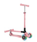 Globber Scooter Primo Foldable Lights Pastel Pink - Image 6