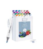 Ohuhu Kaala Slim Broad and Fine Dual Tips Alcohol Art Markers - 24 Basic Colors