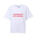 Snacks Are My Love Language White Kids T-Shirt