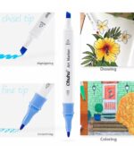 Ohuhu Oahu 48 Colors Dual Tips Alcohol Art Markers, Fine & Chisel - Image 5