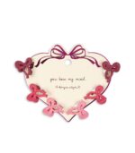6 Pack Mini Bow Hair Clip, Pink Mix