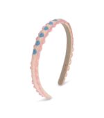 Heart Embroidery Hairbrace, Buttercream - Image 5