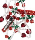 2 Pack Pearly Tassel Hair Clip, Cherry - Image 2