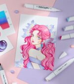 Ohuhu Kaala 60 Colors Illustrations Slim Broad & Mini Brush Dual Tips Alcohol Art Markers - Image 2
