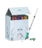 Ohuhu Maui 100 Colors Dual Tips Water Based Art Markers, Brush & Fineliner