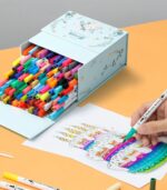 Ohuhu Maui 100 Colors Dual Tips Water Based Art Markers, Brush & Fineliner - Image 2