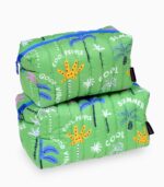 Palm Tree Quilted Small Pouch - Image 2