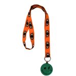 Smiley Storm Orange Lanyard