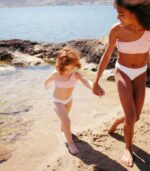 Sienna Bikini, Baby Pink White - Image 2