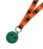 Smiley Storm Orange Lanyard - Image 3