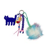 Fur Real Blue Key/Bag Charm