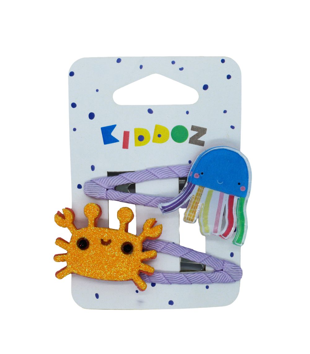113 Kiddoz Crabby & Jelly Hair Clips - Image 1