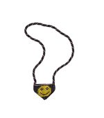Mamacita Smiley Days Black Beaded Necklace