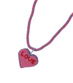 Mamacita Charm Heart Beaded Necklace - Image 3