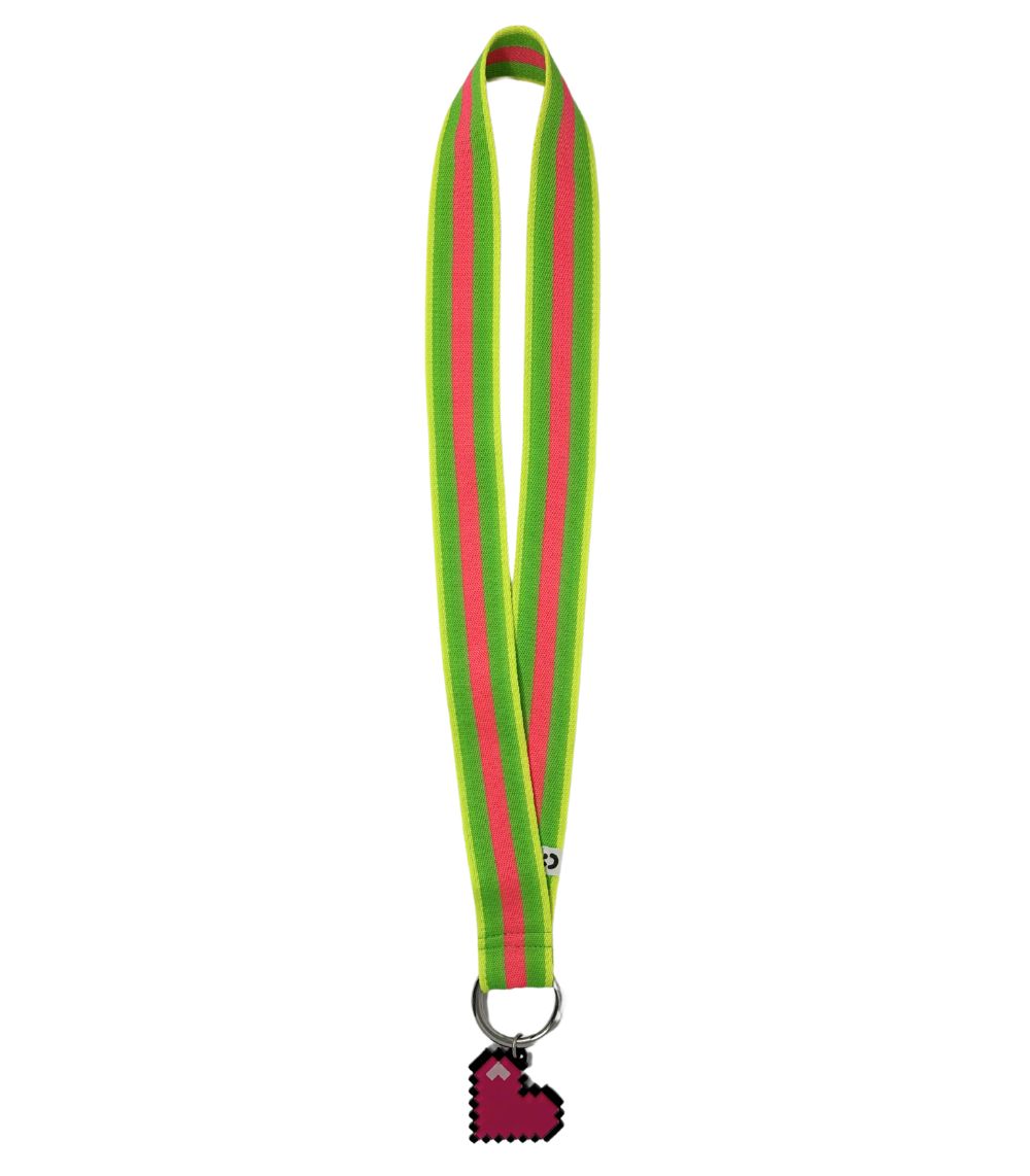 16 Glass Heart Lanyard - Image 1