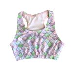 Purple Mermaid Style Sports Top