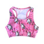 Pink I Love Unicorns Sports Top