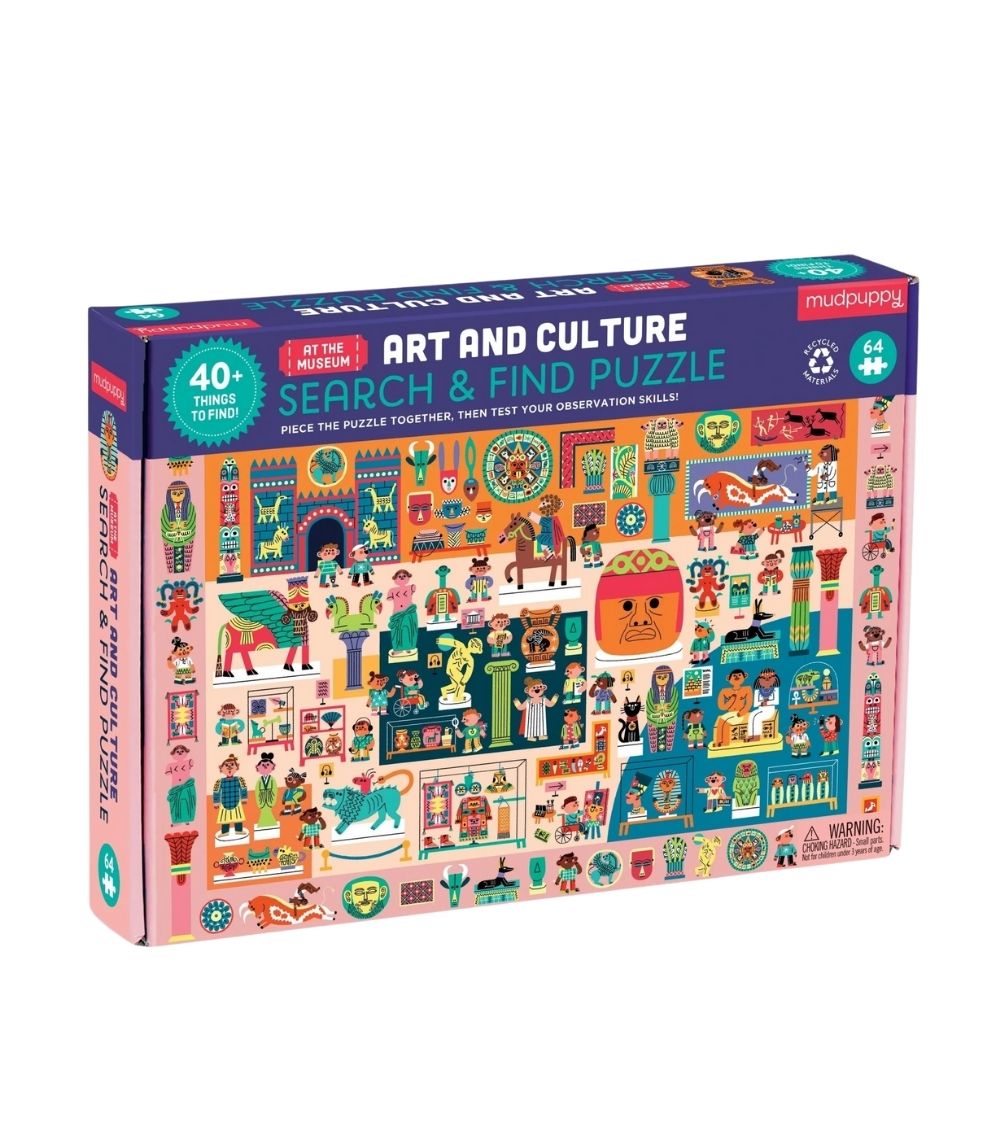 53 Art and Culture At the Museum 64 Piece Search & Find Puzzle - Image 1