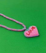 Mamacita Charm Heart Beaded Necklace - Image 2