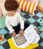 Playful Pages Activity Book - Games Coloring Stickers - Pets in Space - Image 2