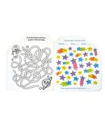 Playful Pages Activity Book - Games Coloring Stickers - Pets in Space - Image 3